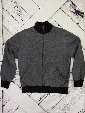 Nike Rare Streetwear Vintage Pin Striped Embroidered Bomber Jacket Men’s Large